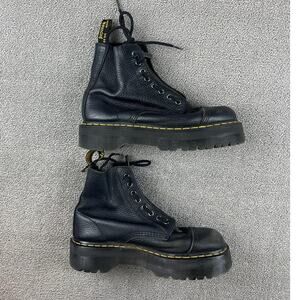 Dr. Martens Size US 10 EU 42 Black Sinclair Max Leather Platform Boot